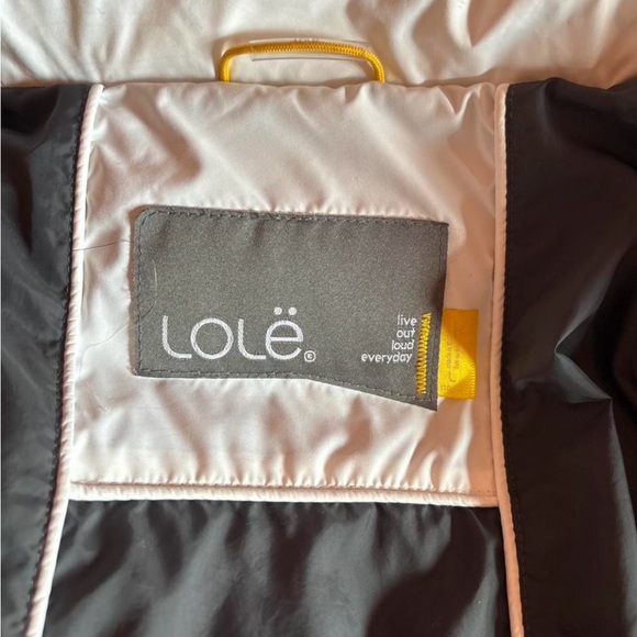 Lole Women's Cream Puffer Jacket with Faux Fur Hood - Picture 7 of 8